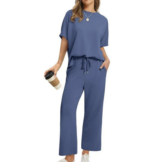Damen Bequemes Freizeitanzug-Set mit lockerem Schnitt und stilvollen Taschen R&B