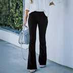 Damen Bequeme Bootcut-Hose aus weichem Material