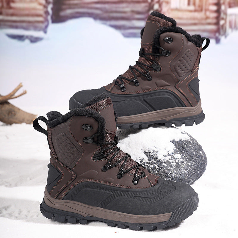 Damen wasserdichte Winterstiefel mit isolierender Fütterung und griffiger Profilsohle