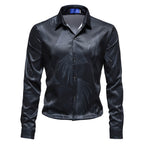 Herren Hemd mit elegantem Muster und modernem Glanz