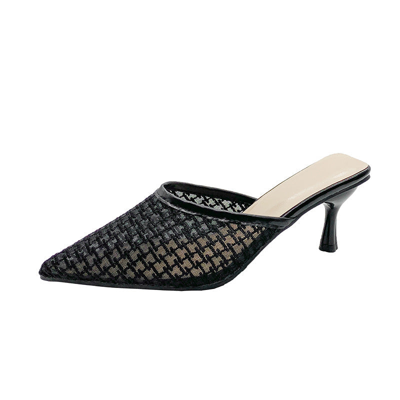 Damen Komfortable Mules mit elegantem Absatz R&B