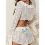 Damen Bikini-Set mit schickem Überwurf und verstellbaren Trägern R&B