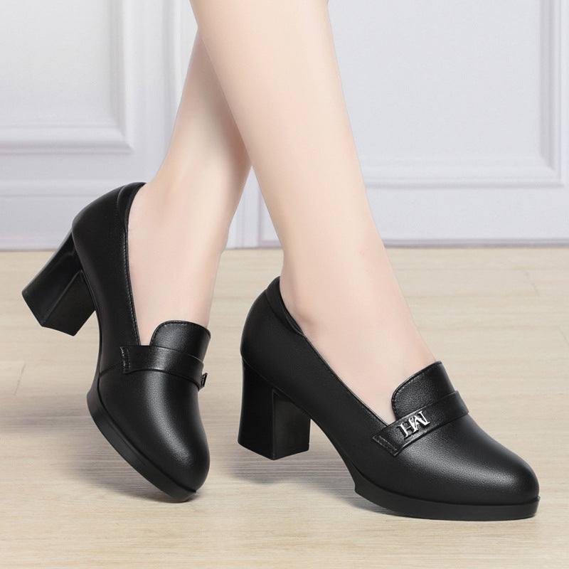 Damen elegante Pumps mit modischem Schmuckdetail und komfortablem Blockabsatz R&B