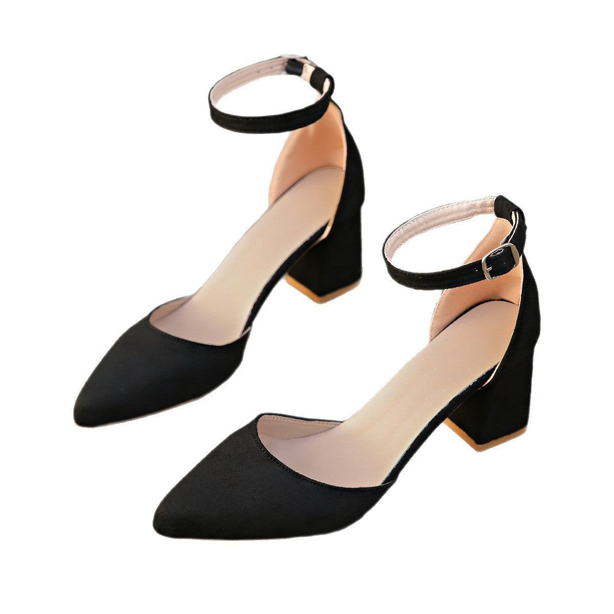 Damen Slingback-Pumps mit eleganter künstlerischer Struktur und komfortablem Blockabsatz R&B