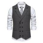 Herren elegante Weste im klassischen Fischgrätmuster R&B 1758204622