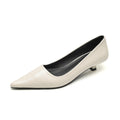 Damen elegante Slipper mit spitzem Zehenbereich und komfortablem Blockabsatz