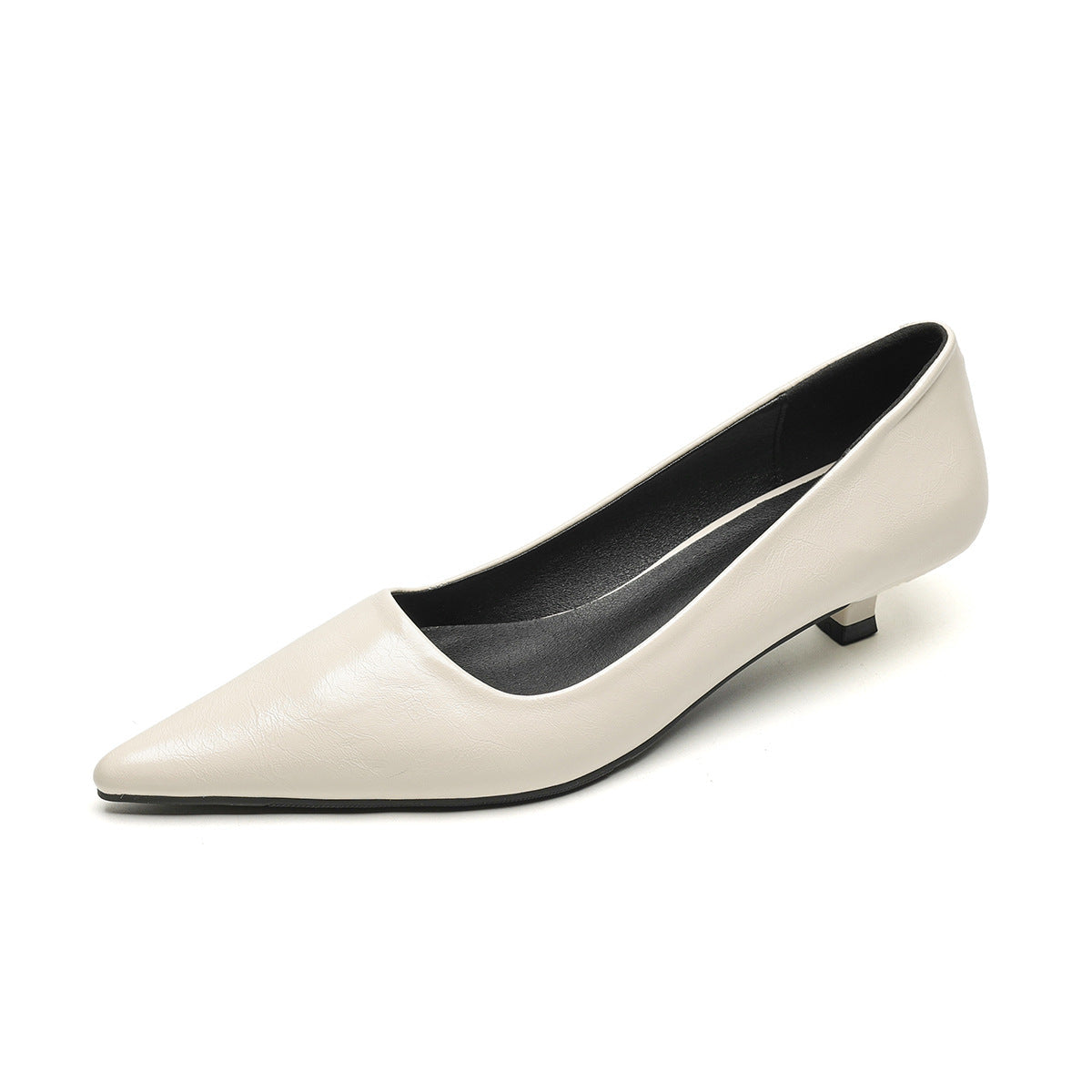 Damen elegante Slipper mit spitzem Zehenbereich und komfortablem Blockabsatz