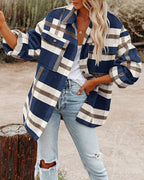 Damen Flanell-Hemdjacke im Karomuster R&B