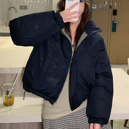 Damen Kurze, wattierte Freizeitjacke mit seitlichen Reißverschlusstaschen R&B
