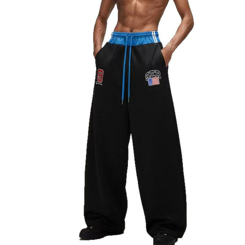 Damen Modische Sweathose mit weitem Schnitt und Sportstreifen R&B
