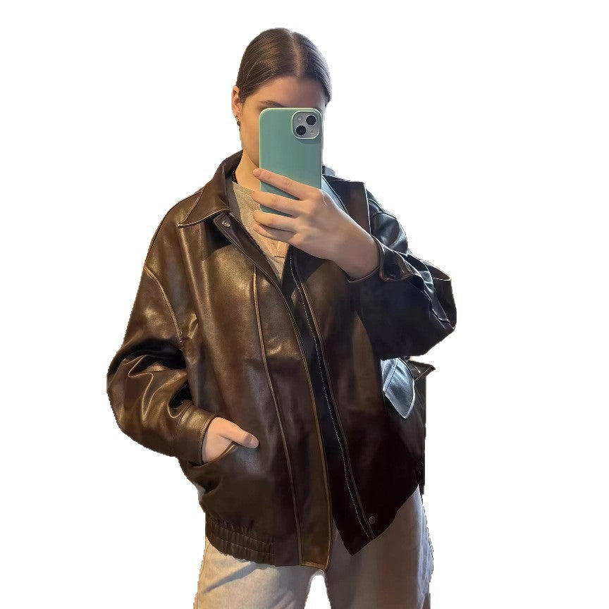 Damen jacke im Vintage-Stil mit lässigem Schnitt R&B