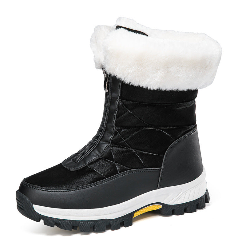 Damen thermoisolierte Winterstiefel mit Außensohle und bequemem Futter R&B