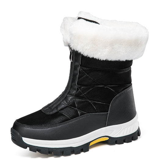 Damen thermoisolierte Winterstiefel mit Außensohle und bequemem Futter R&B
