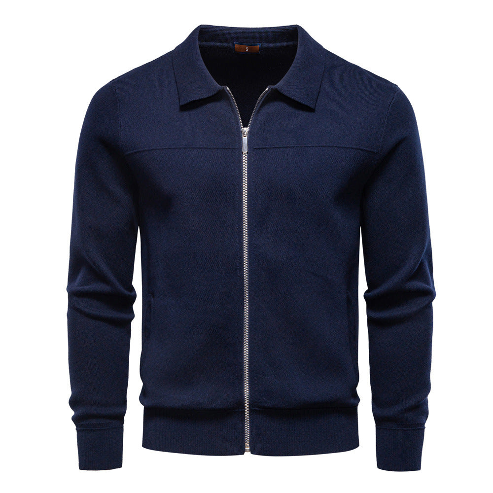 Herren modische Freizeitjacke mit hochwertigem Reißverschluss