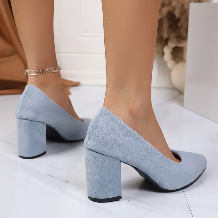 Damen Elegante Pumps mit modernem Blockabsatz R&B