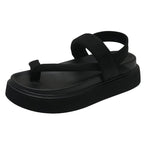 Damen komfortable Sandalen mit doppellagigem Riemendesign und rutschfester Sohle R&B