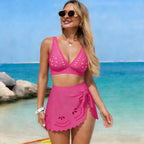 Damen Bikini-Set mit modischem Wickelrock und raffinierten Cut-Outs R&B