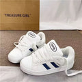 Damen modische Sneakers mit flacher Sohle und atmungsaktive Oberfläche
