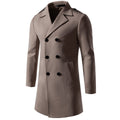Herren klassischer Trenchcoat mit doppelter Knopfreihe und stylischen Details