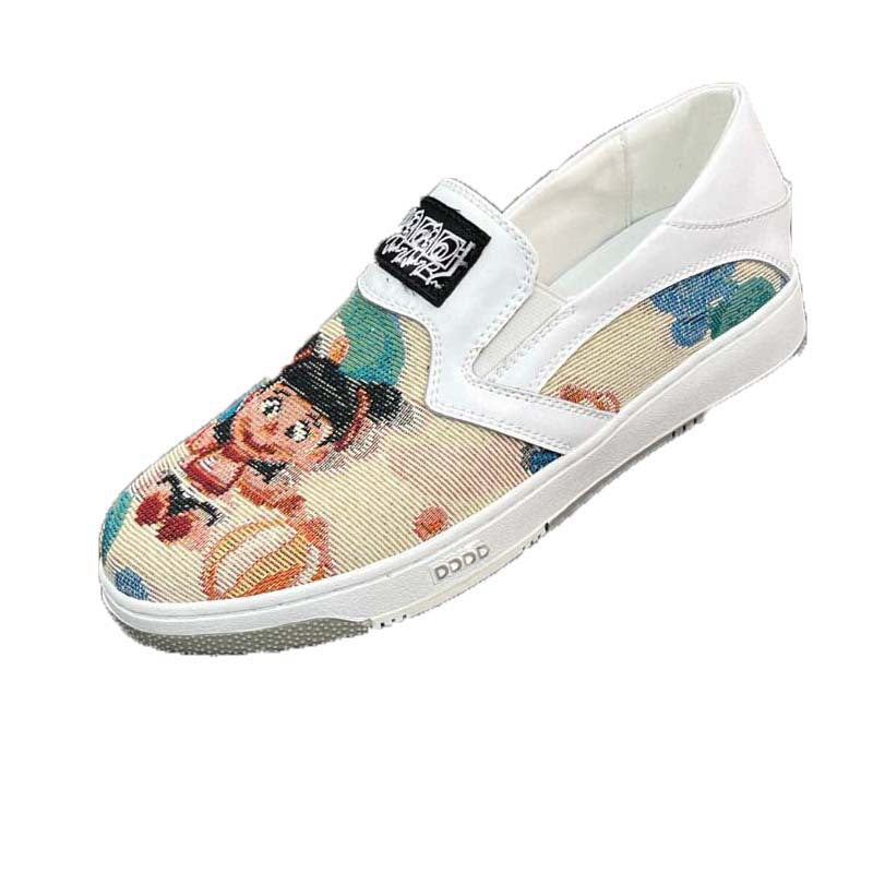 Damen Slip-On Sneakers mit kreativem Motiv und ergonomischem Komfort R&B