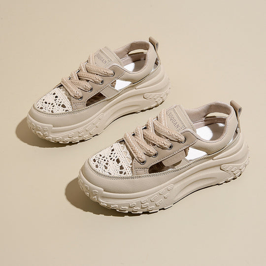 Damen modische Sneakers mit luftigen Einsätzen und komfortabler Dämpfung R&B