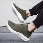 Damen Elastic Slip-On Sneakers mit atmungsaktivem Obermaterial