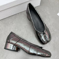 Damen Ballerinas mit schimmerndem Obermaterial und bequemer Passform
