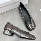 Damen Ballerinas mit schimmerndem Obermaterial und bequemer Passform