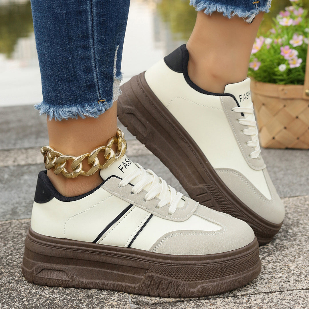 Damen Plattform-Sneaker mit modischem Design und hohem Tragekomfort R&B