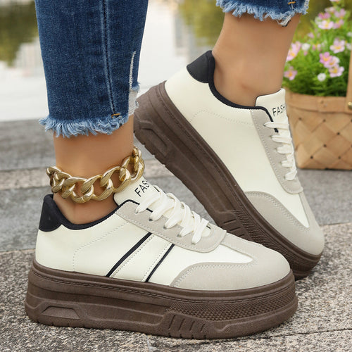 Damen Plattform-Sneaker mit modischem Design und hohem Tragekomfort R&B