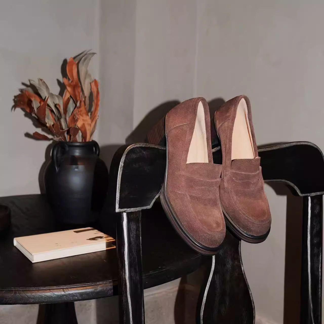 Damen Mokassins mit eleganter Lederverarbeitung und rutschfester Sohle R&B
