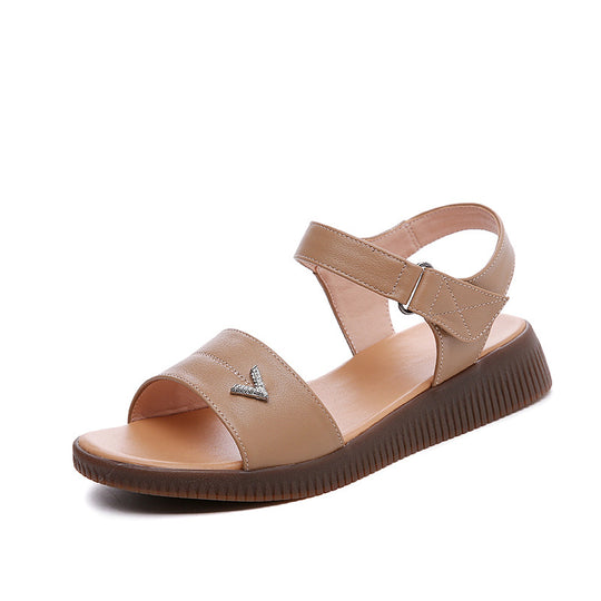 Damen Bequeme Riemchen-Sandaletten mit verstellbarem Fesselriemen und ergonomischer Sohle R&B