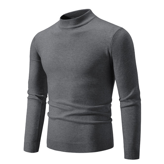 Herren modischer Rollkragenpullover aus feiner Strickqualität R&B