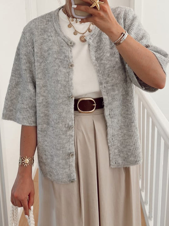 Damen leichter Strickcardigan R&B