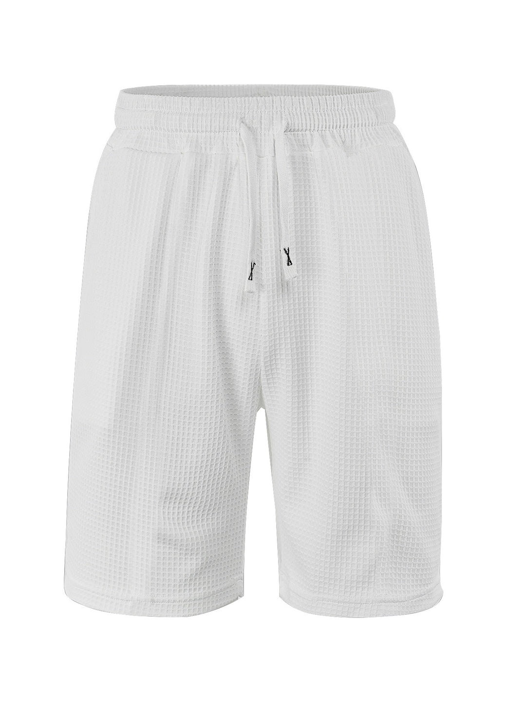 Herren nan atmungsaktive Waffel-Pyjama-Shorts mit elastischem Komfortbund, Tunnelzug und seitlichen Eingrifftaschen R&B