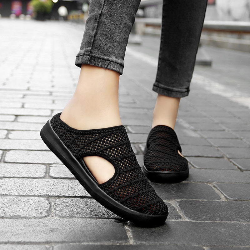 Damen Atmungsaktive Slip-On Clogs mit elastischem Netzdesign R&B