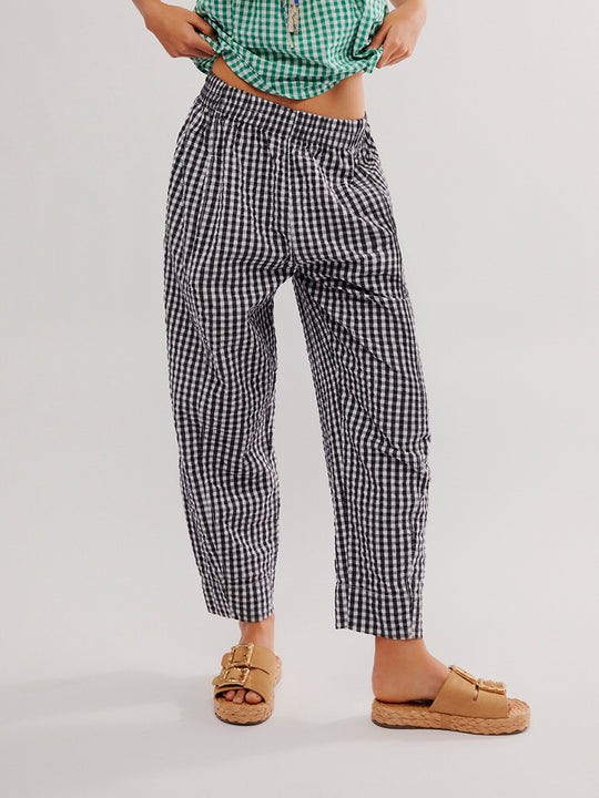 Damen Karierte Freizeithose R&B