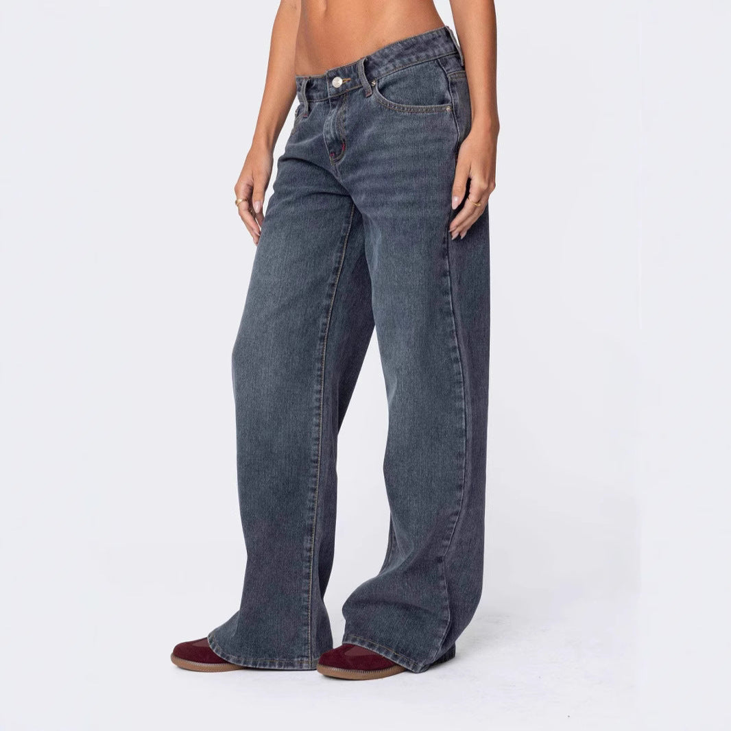 Damen Weite Jeanshose R&B