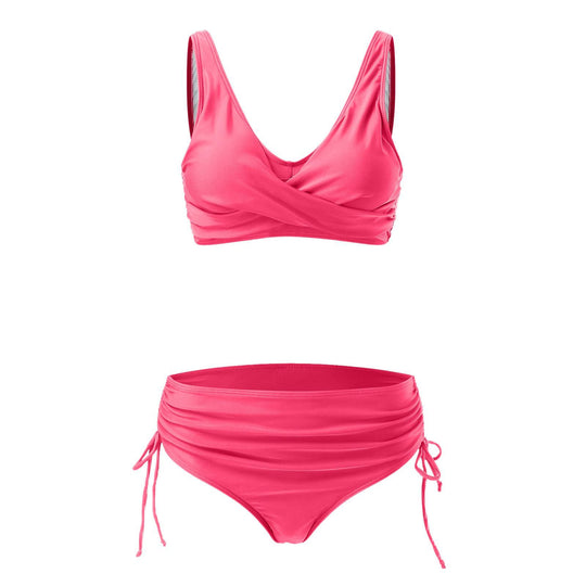 Damen Hochwertiges Wickel-Bikini-Set mit regulierbarem Höschen R&B