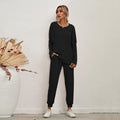 Damen gemütlicher Lounge-Anzug mit lässigem Schnitt und praktischen Taschen R&B