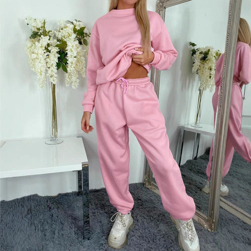 Damen lässiges Sweatshirt und bequeme Jogginghose Set R&B