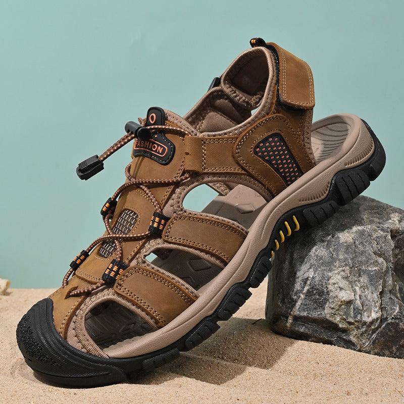 Damen Sportliche Outdoor-Sandalen mit schnellschnürbarem System und stabiler Sohle R&B