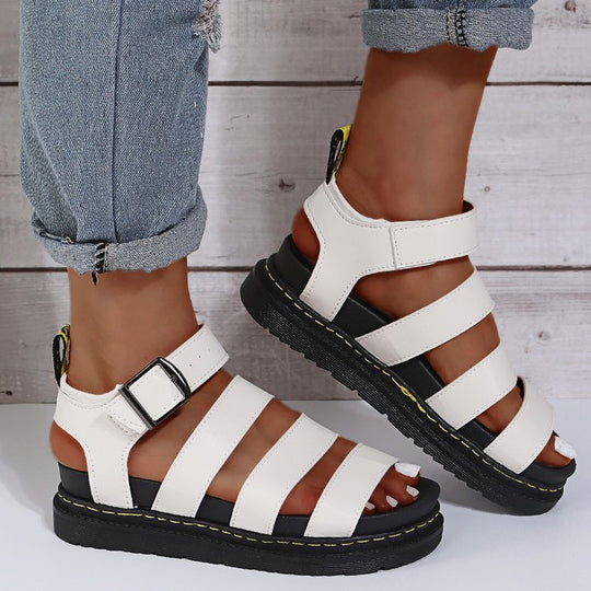 Damen Komfortable und trendige Riemchen-Sandalen R&B