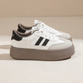 Damen Plattform-Sneaker mit trendigem Design und hochwertiger Oberflächenstruktur R&B