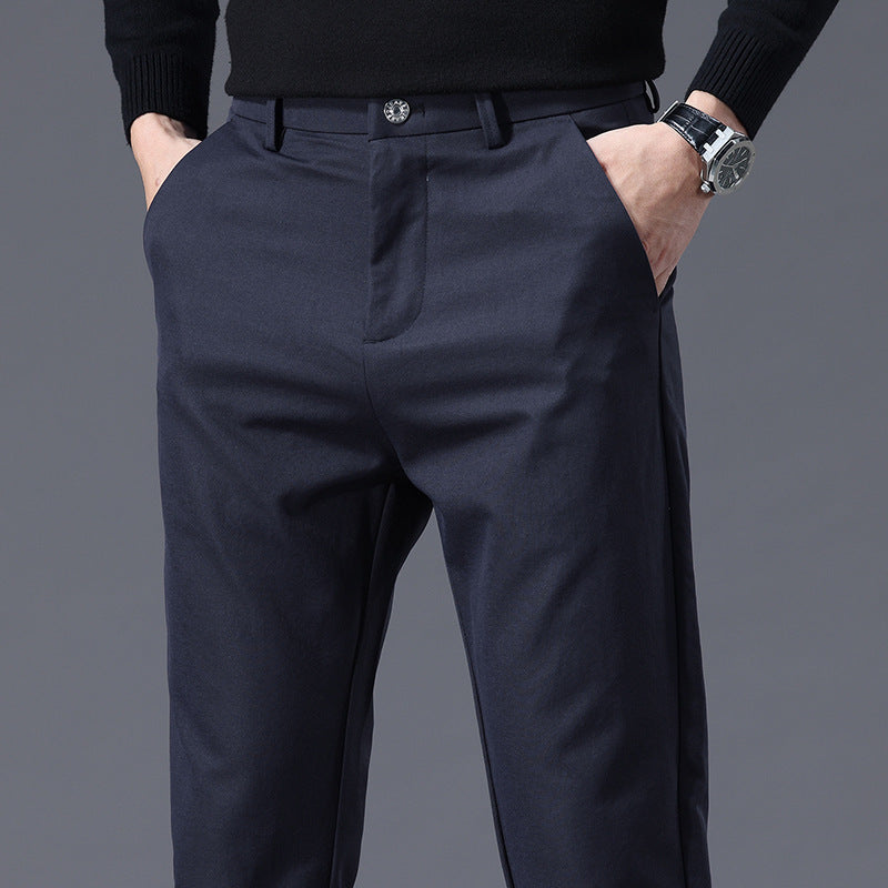 Herren entspannte Slim-Fit Hose mit praktischen Eingrifftaschen R&B