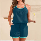 Damen Sporthose mit Trägern und weichem Bund R&B