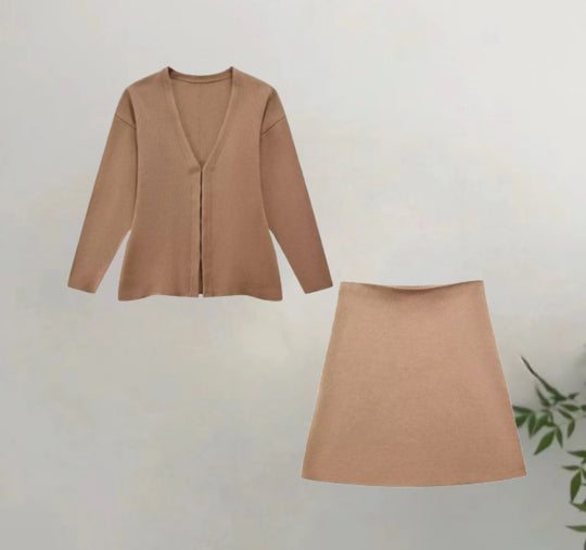 Damen Blazer und Rock Set mit elegantem Schnitt und modischem Design R&B