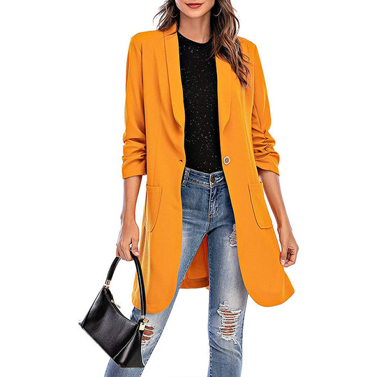Damen Stretchiger Blazer mit modernem Schnitt und Taschen R&B