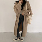 Damen Offene Strickjacke mit lässigem Schnitt und grober Maschenstruktur R&B