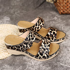 Damen Komfortable Sandalen mit modischem Blumenapplikationsdesign und rutschfester Sohle R&B